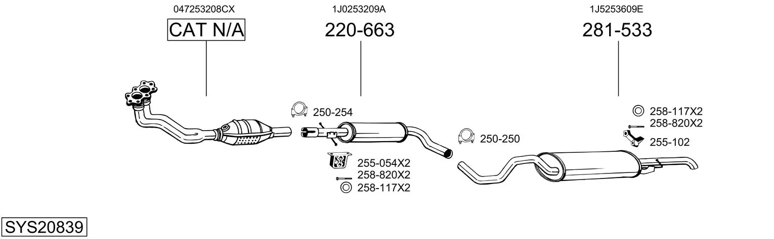Изпускателна система BOSAL               