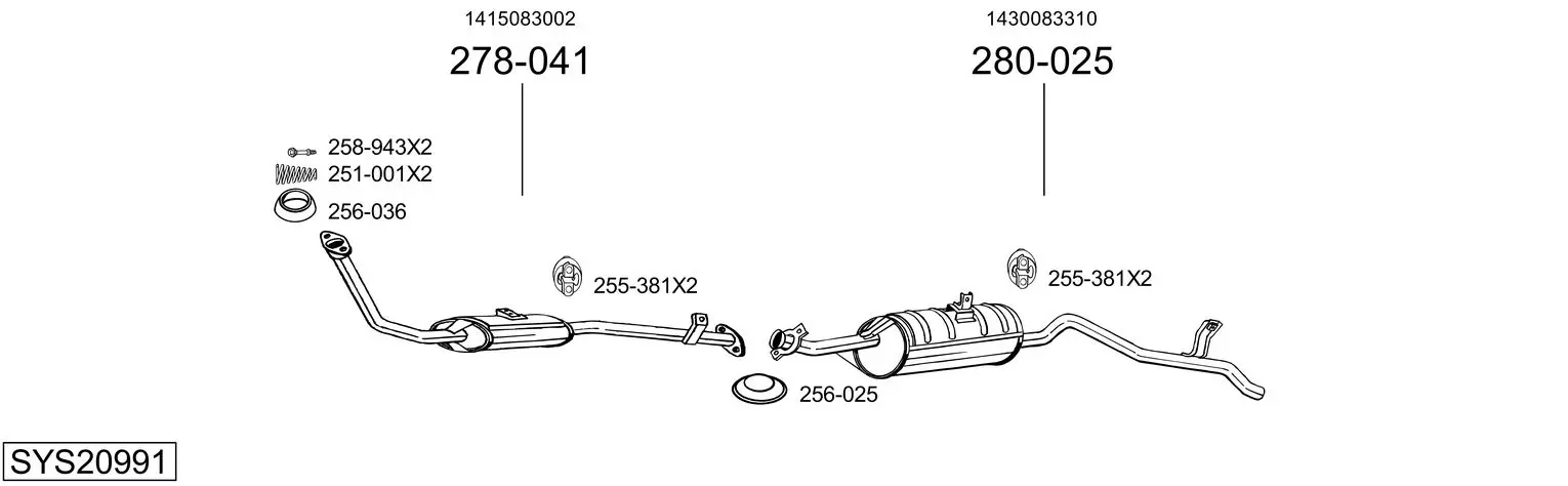 Изпускателна система BOSAL               