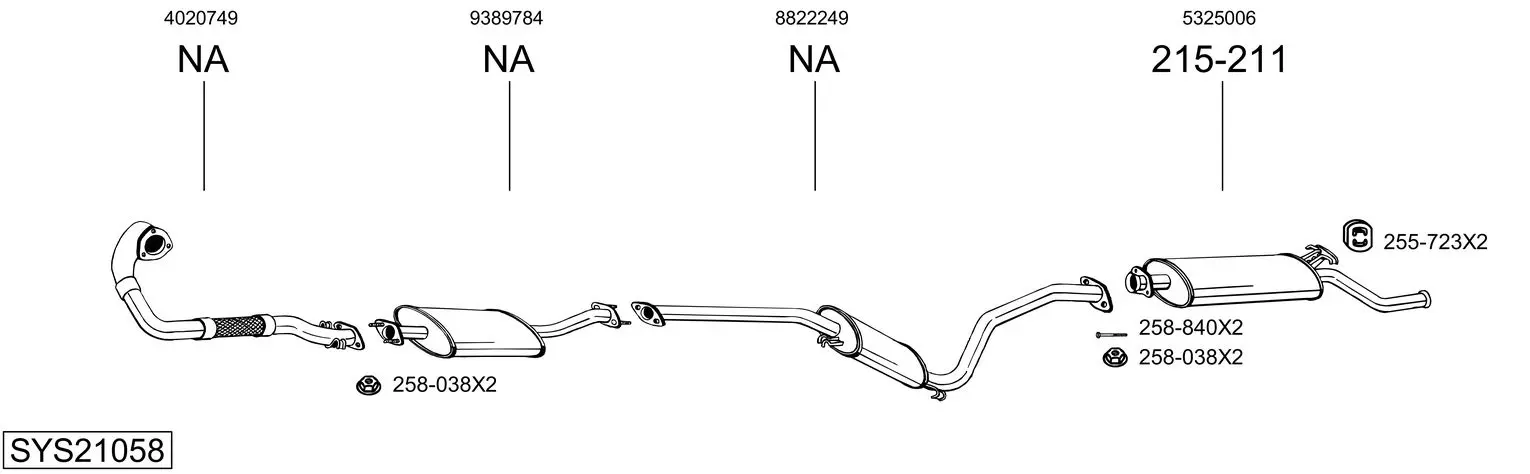 Изпускателна система BOSAL               
