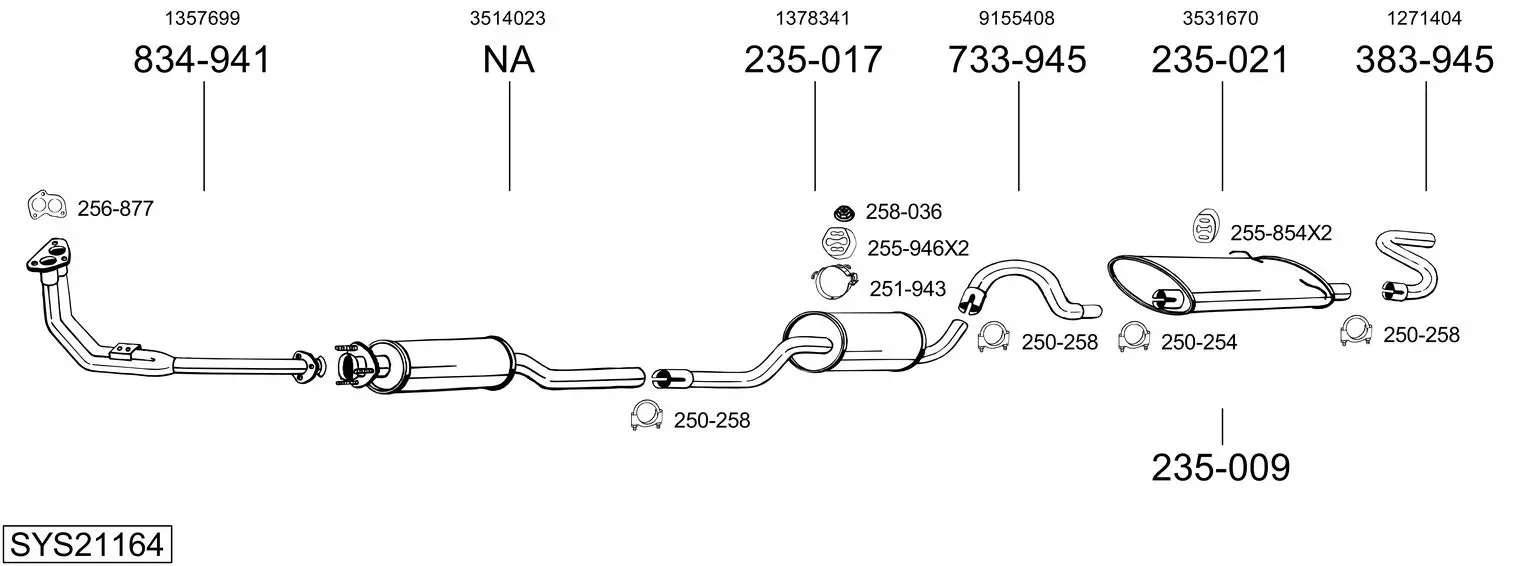 Изпускателна система BOSAL               