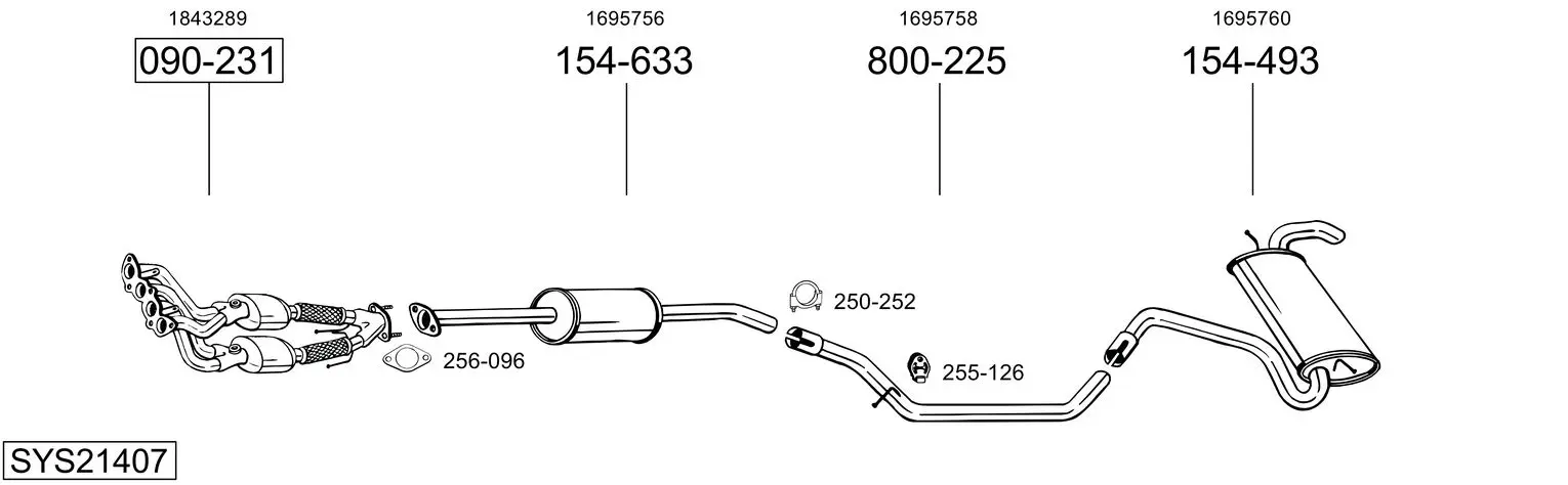 Изпускателна система BOSAL               