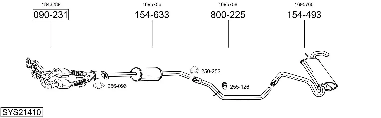 Изпускателна система BOSAL               