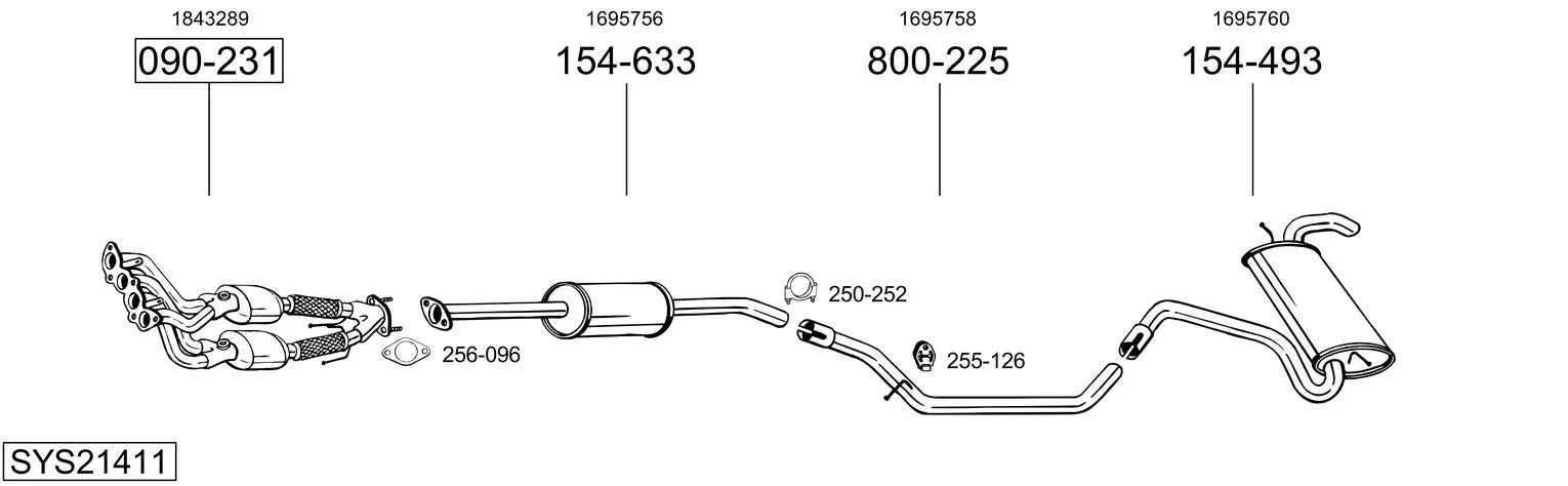 Изпускателна система BOSAL               