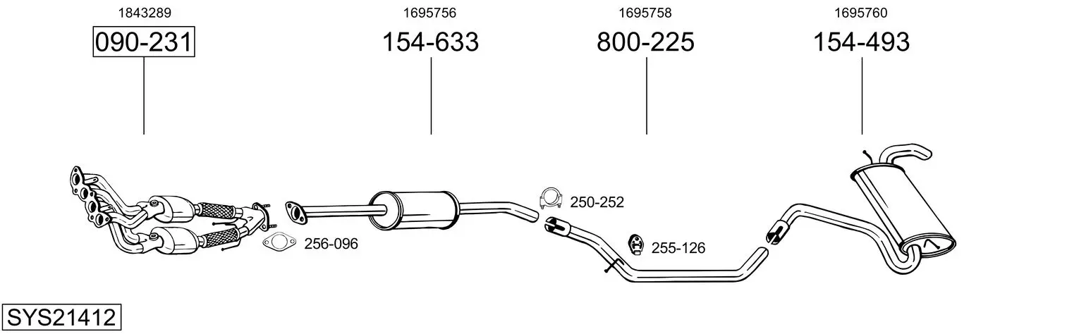 Изпускателна система BOSAL               
