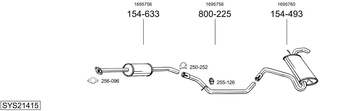 Изпускателна система BOSAL               