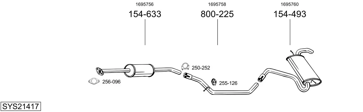 Изпускателна система BOSAL               