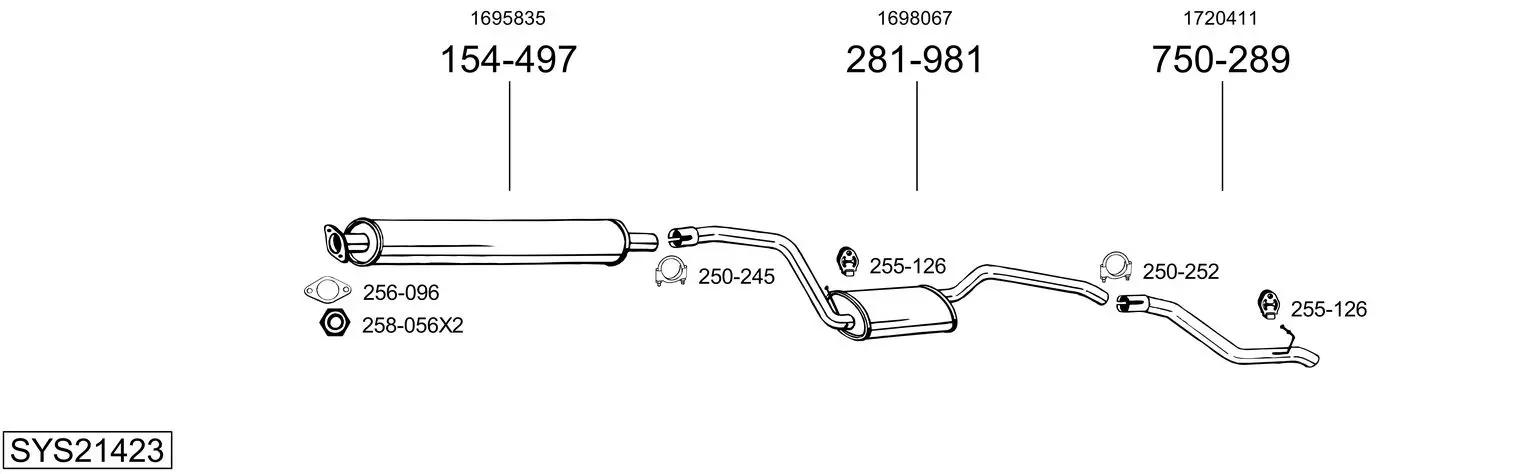 Изпускателна система BOSAL               