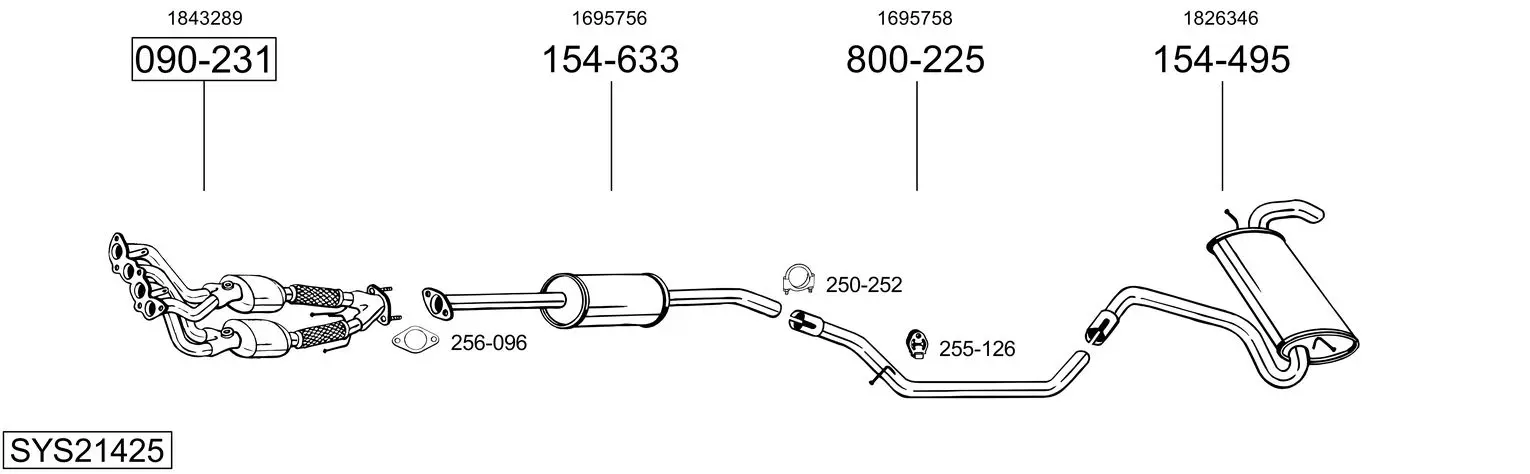 Изпускателна система BOSAL               