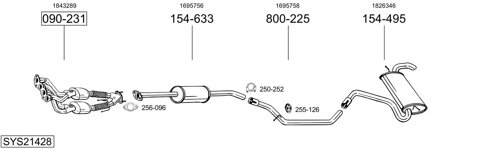 Изпускателна система BOSAL               