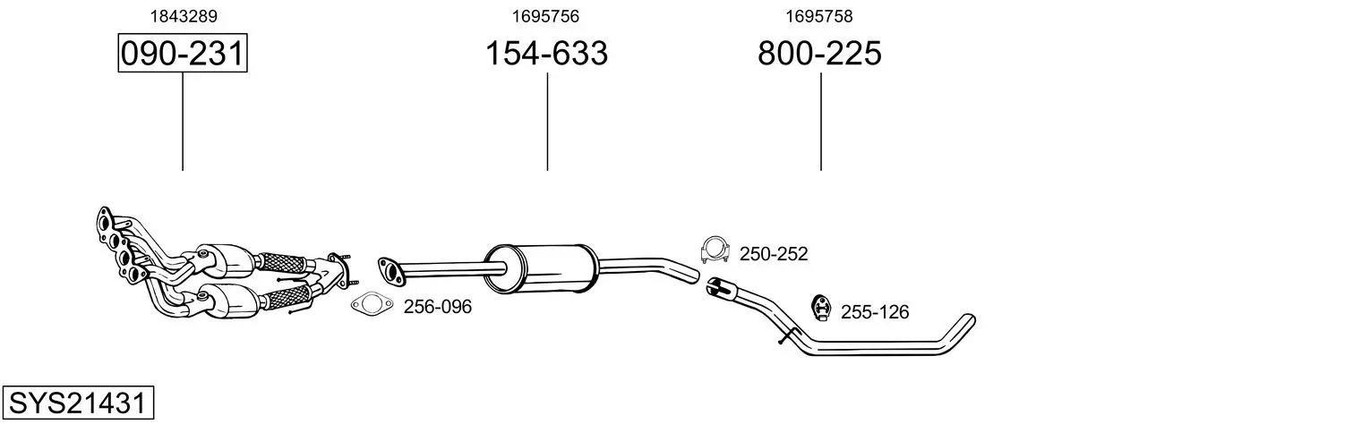 Изпускателна система BOSAL               
