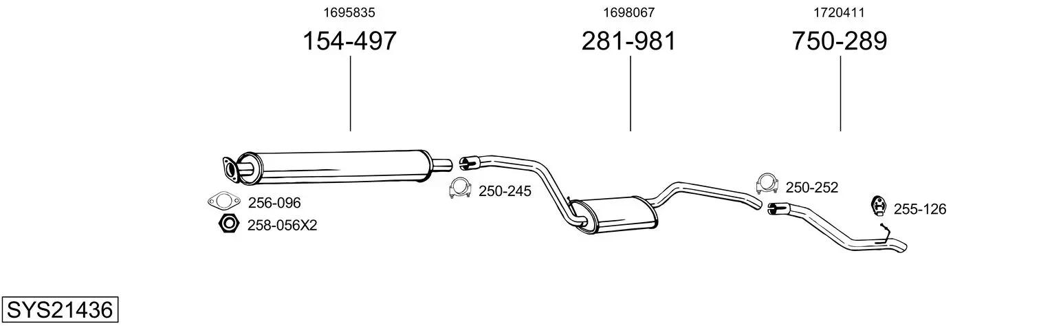 Изпускателна система BOSAL               