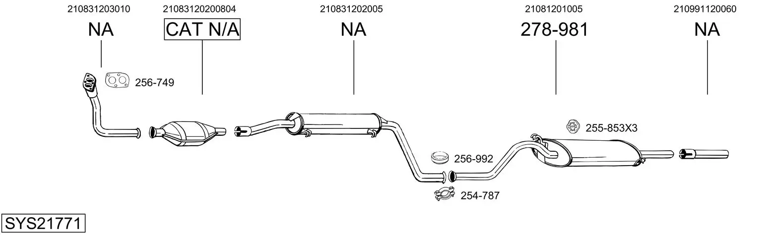 Изпускателна система BOSAL               