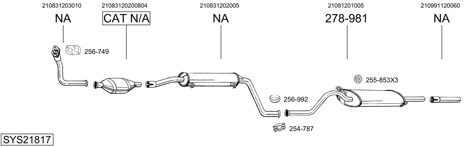 Изпускателна система BOSAL               