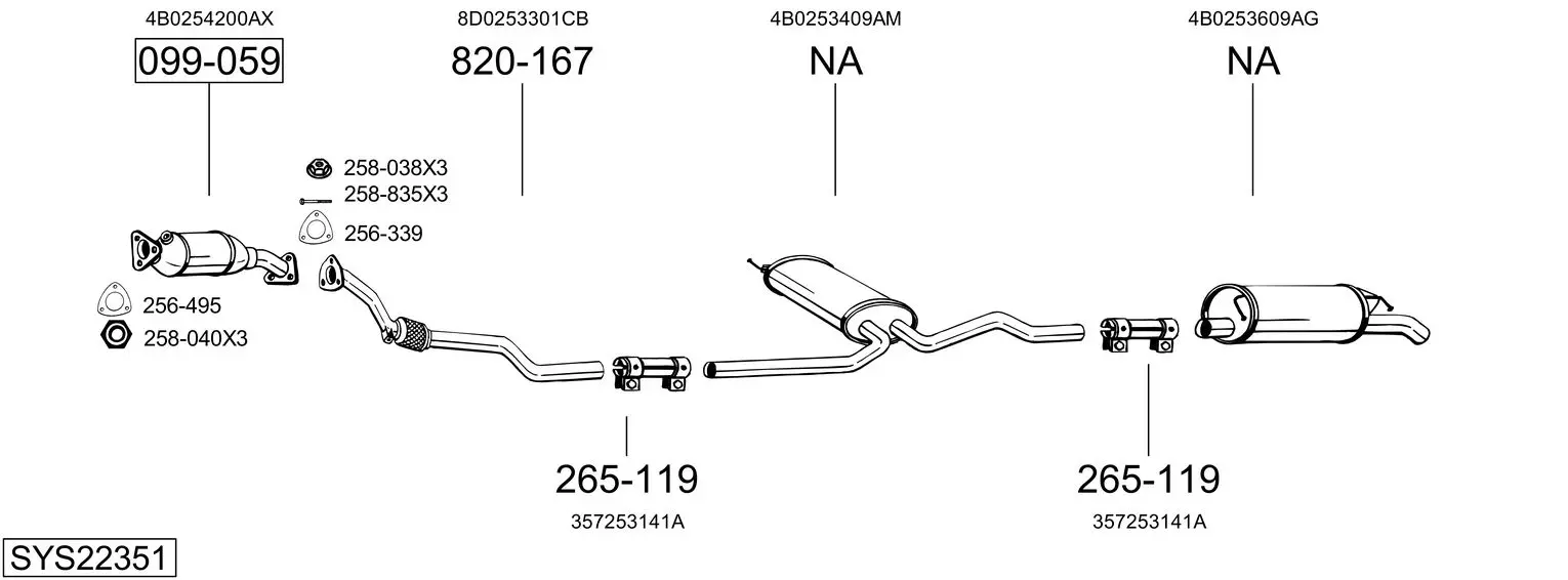 Изпускателна система BOSAL               