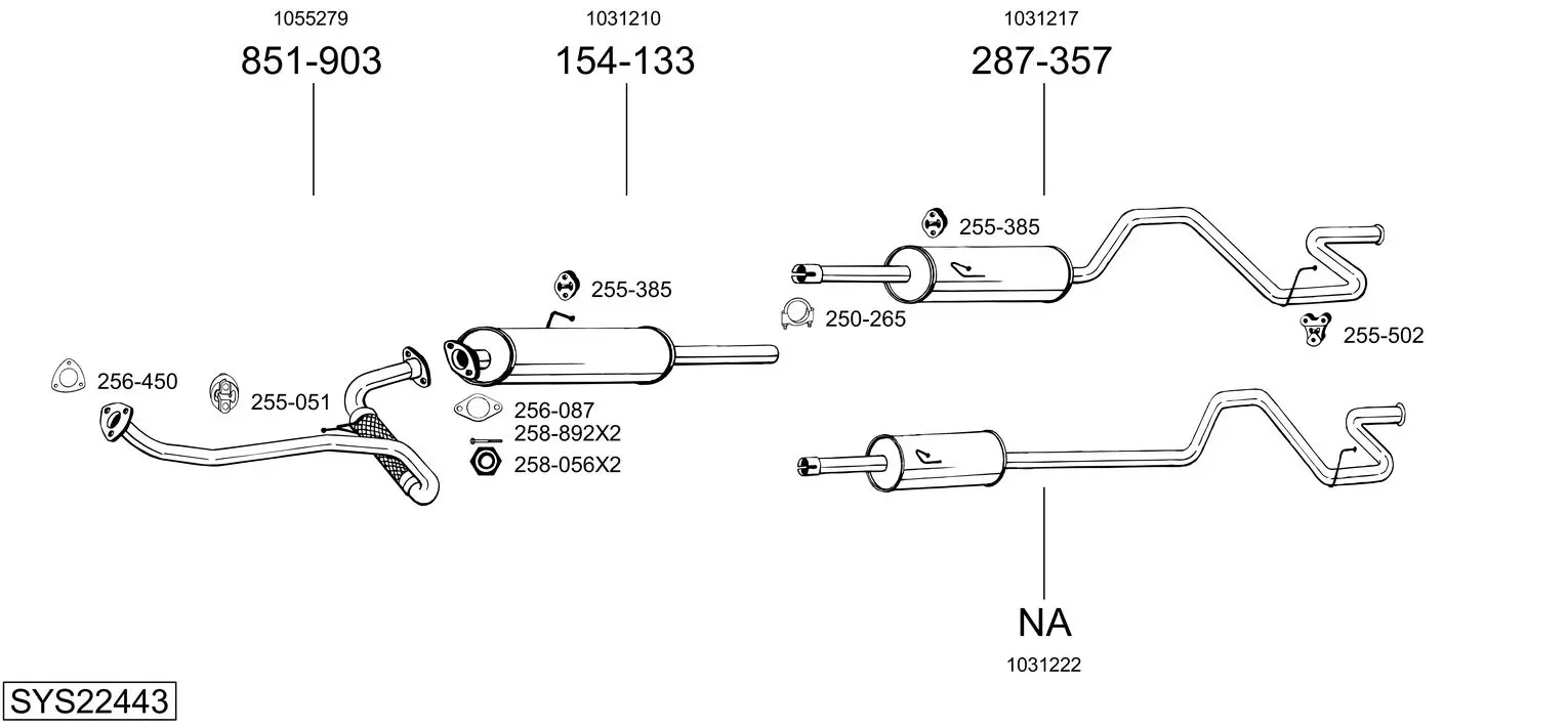 Изпускателна система BOSAL               