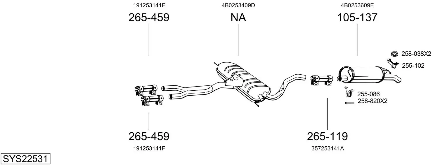 Изпускателна система BOSAL               