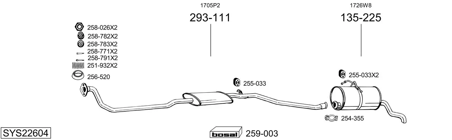 Изпускателна система BOSAL               