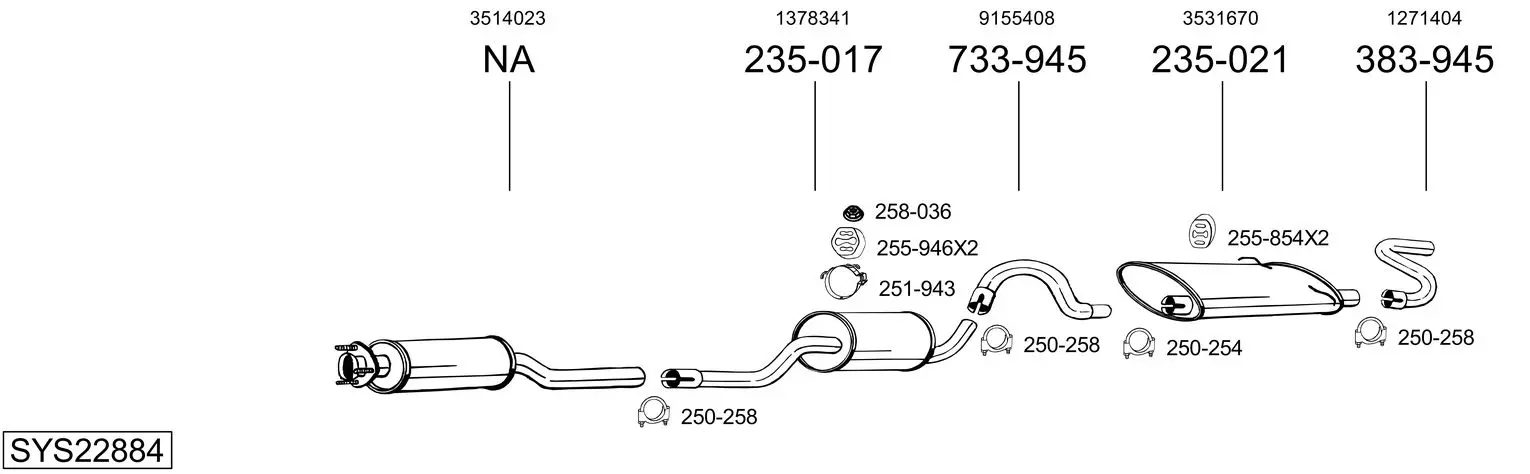 Изпускателна система BOSAL               
