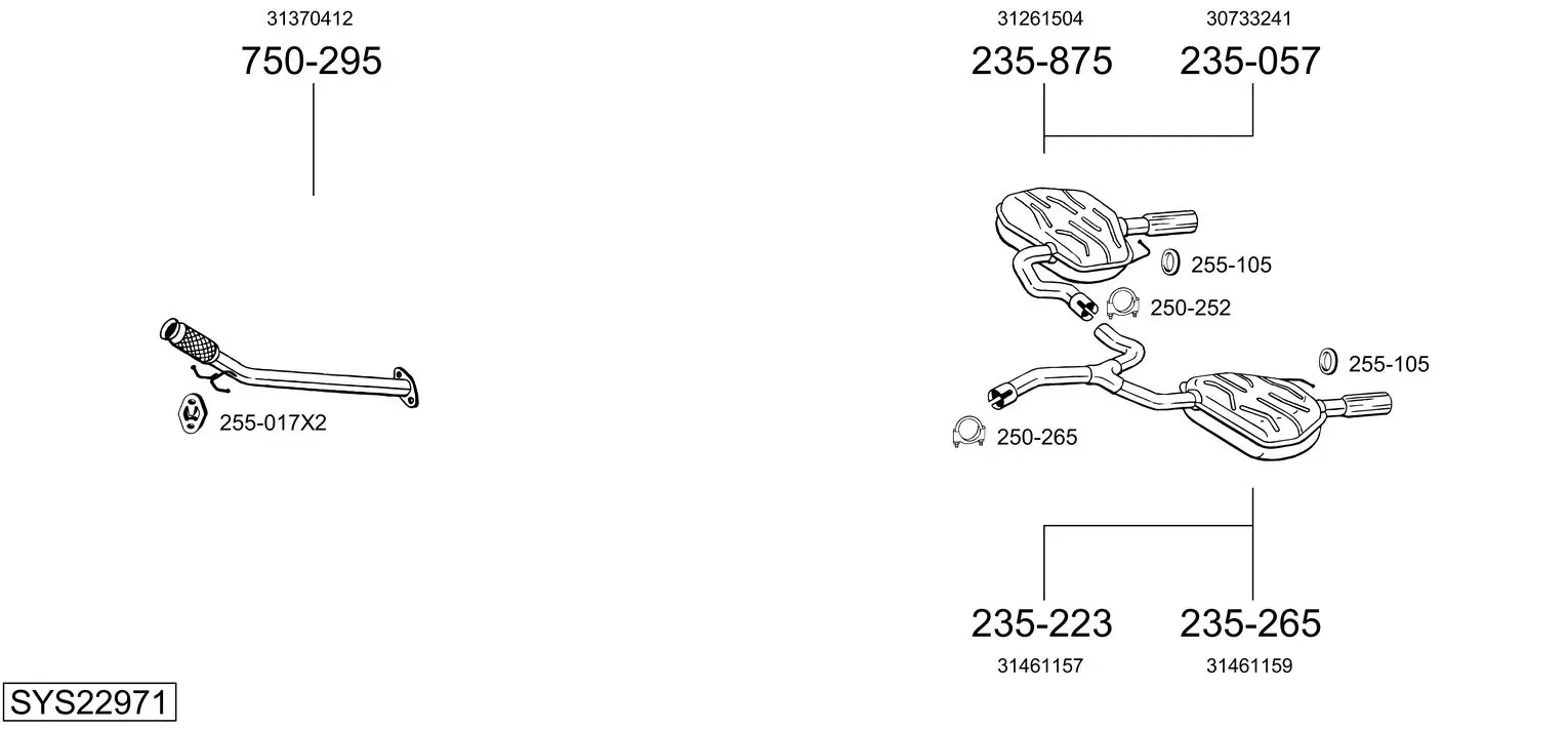 Изпускателна система BOSAL               