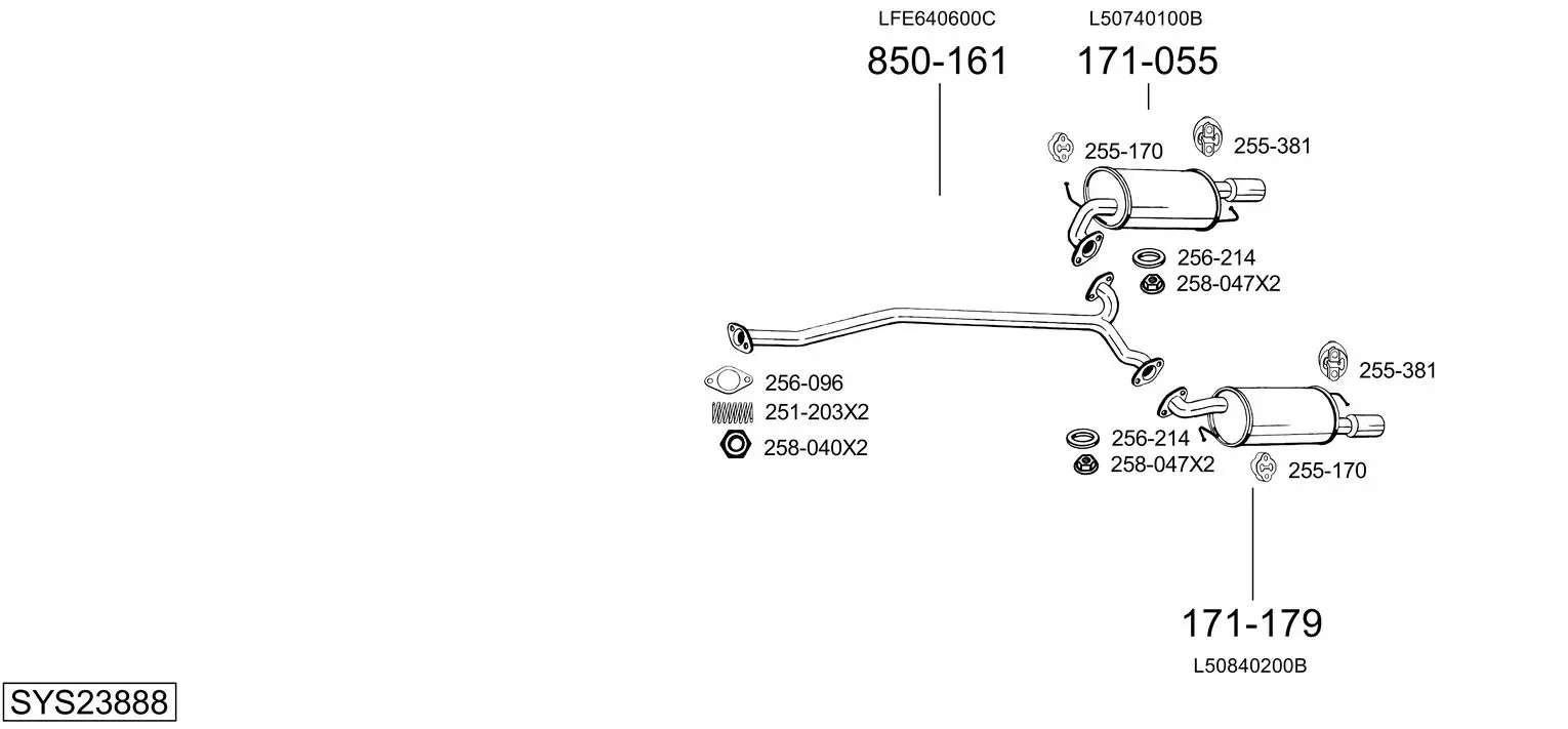 Изпускателна система BOSAL               