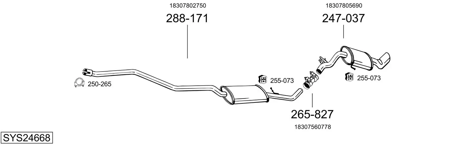 Изпускателна система BOSAL               