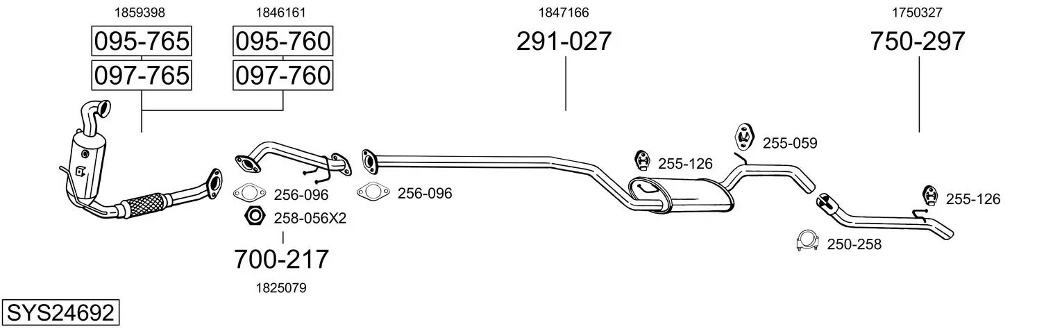 Изпускателна система BOSAL               