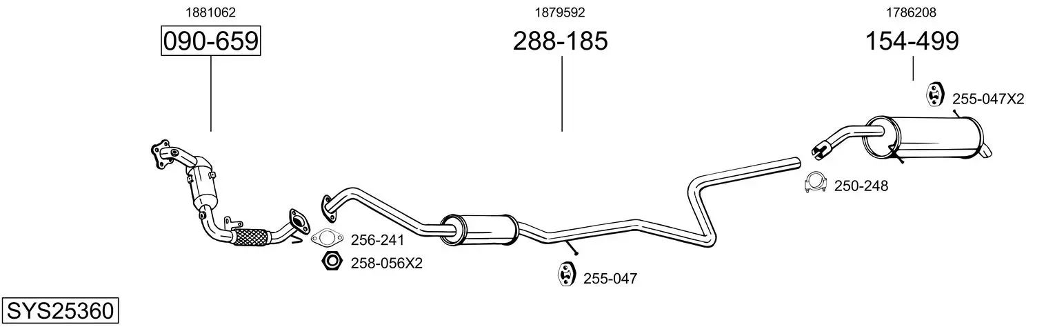 Изпускателна система BOSAL               