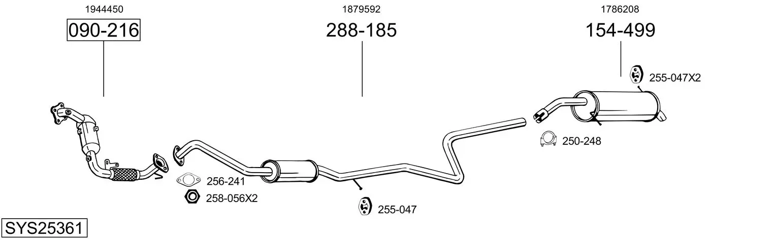 Изпускателна система BOSAL               