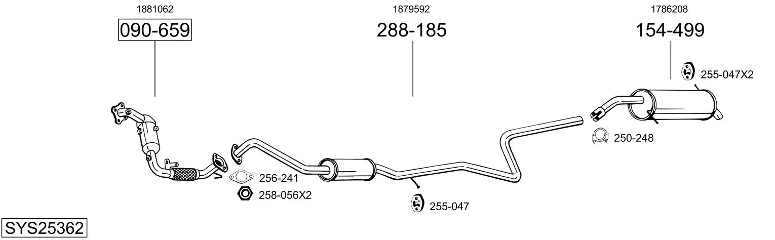Изпускателна система BOSAL               