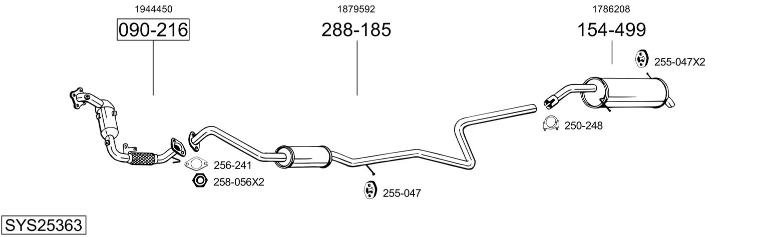 Изпускателна система BOSAL               