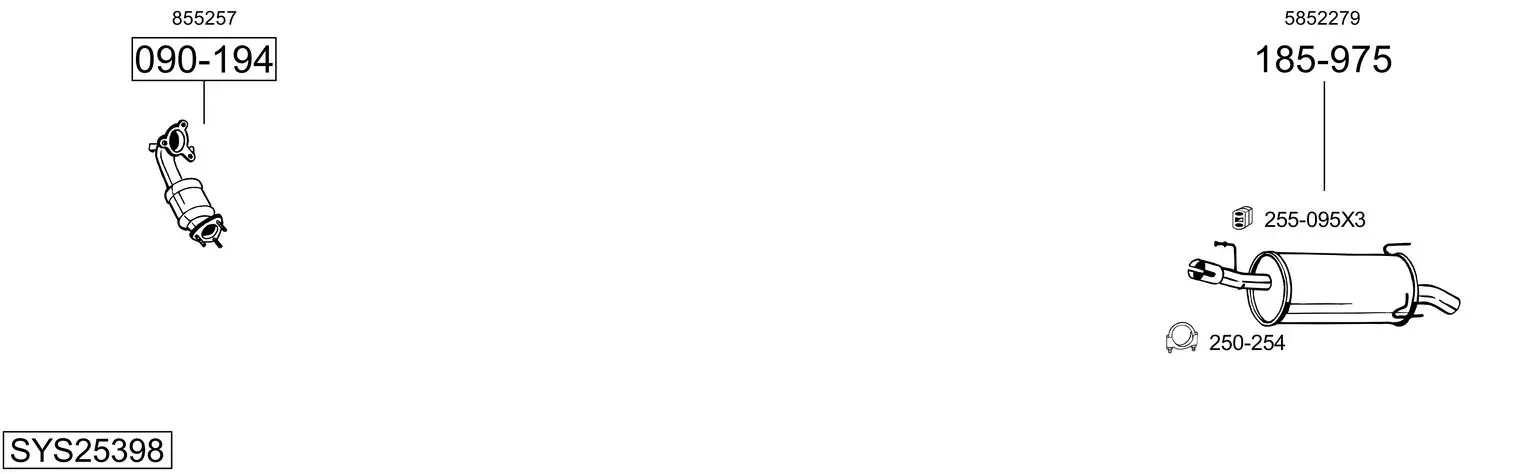 Изпускателна система BOSAL               