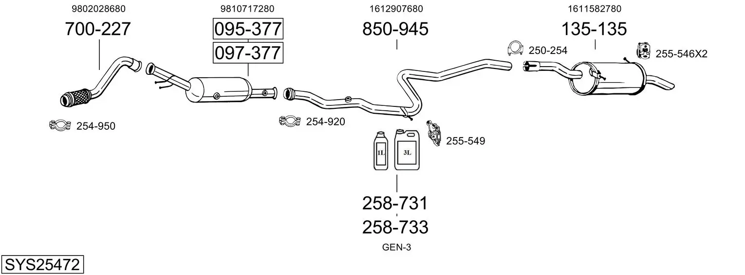 Изпускателна система BOSAL               