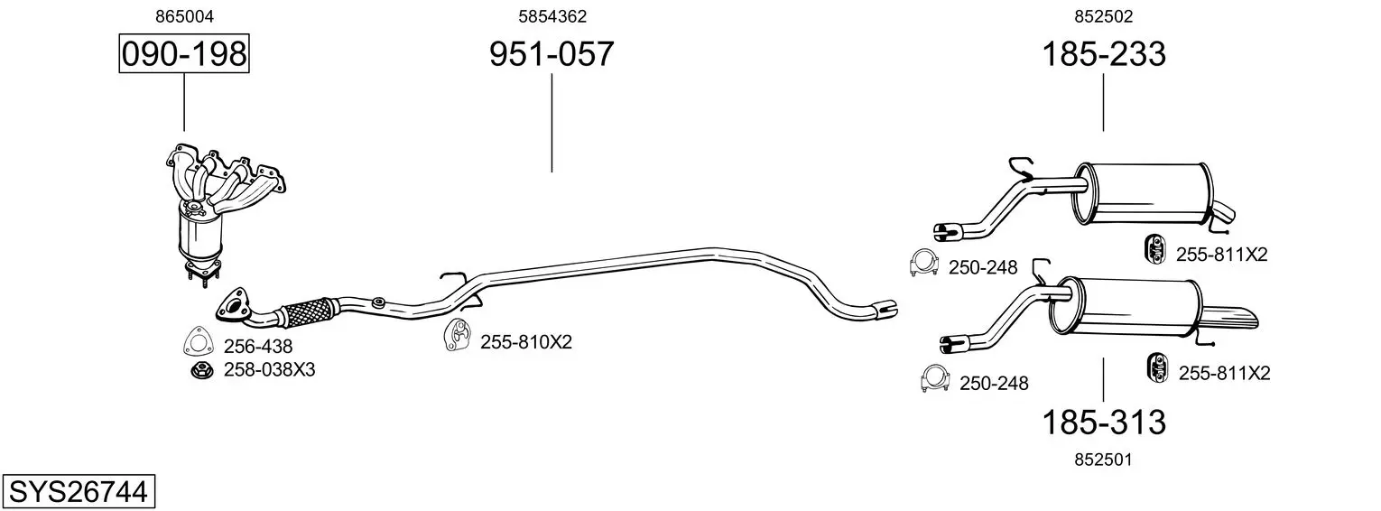 Изпускателна система BOSAL               