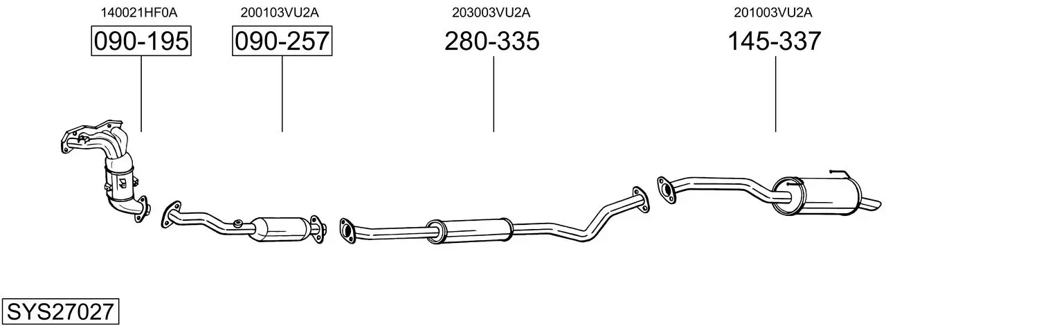 Изпускателна система BOSAL               