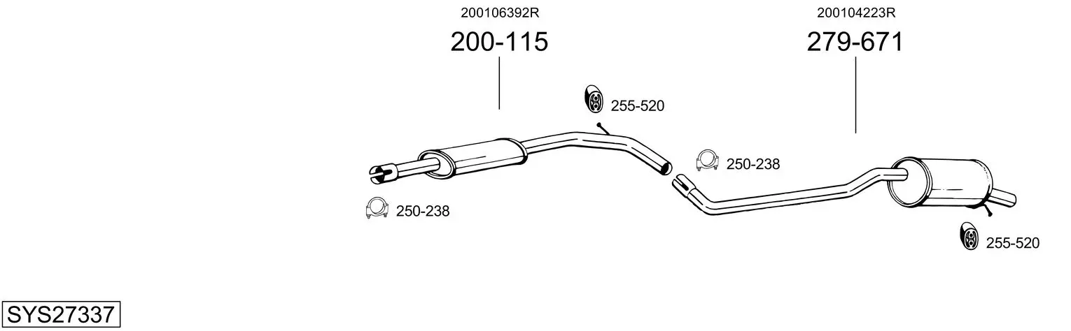 Изпускателна система BOSAL               