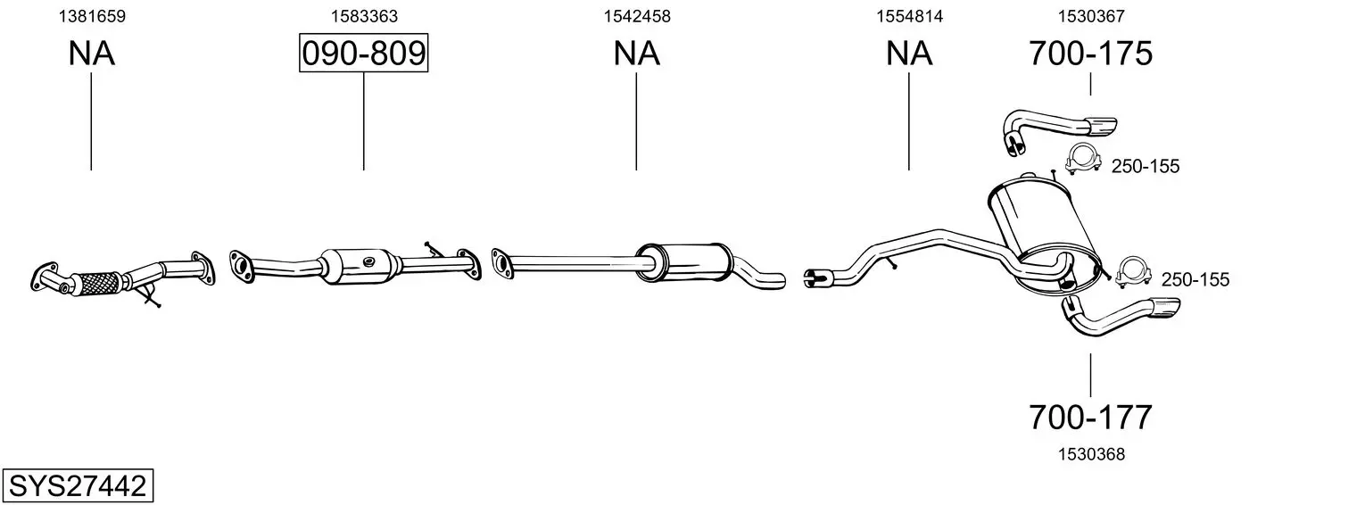 Изпускателна система BOSAL               