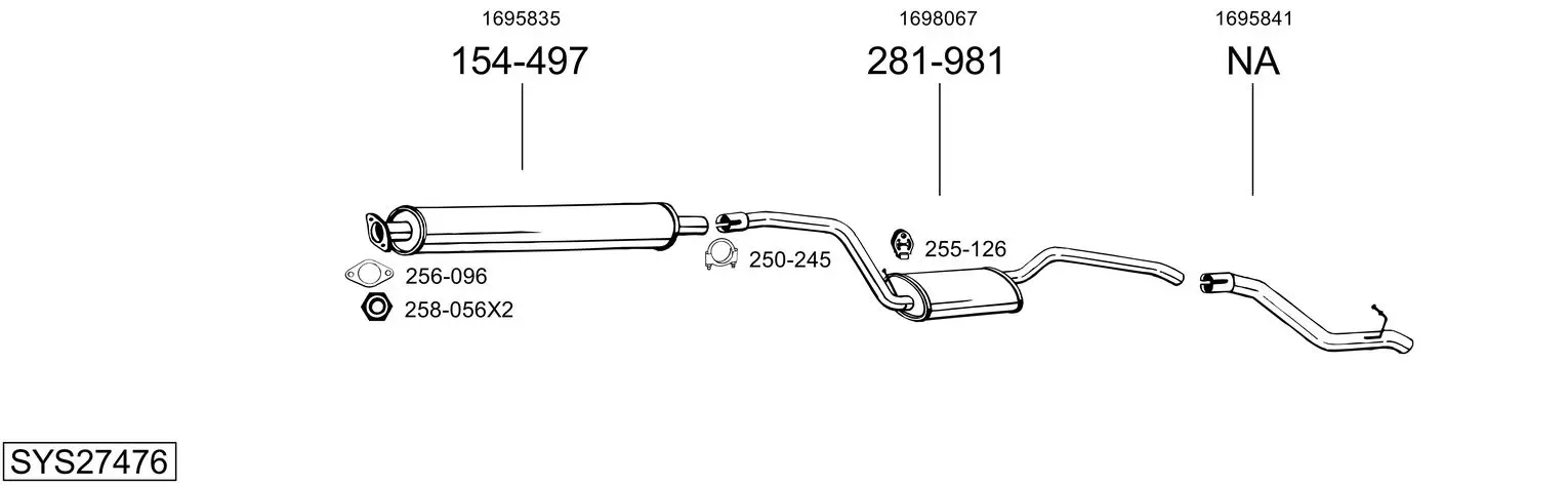 Изпускателна система BOSAL               