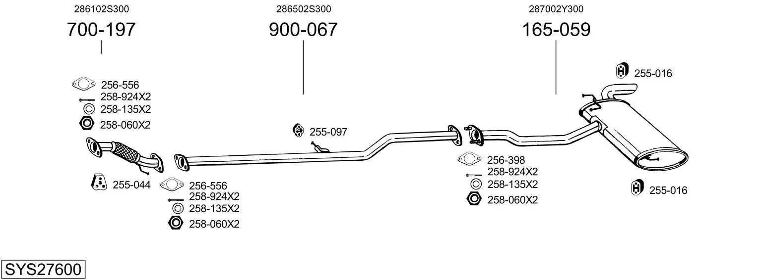 Изпускателна система BOSAL               