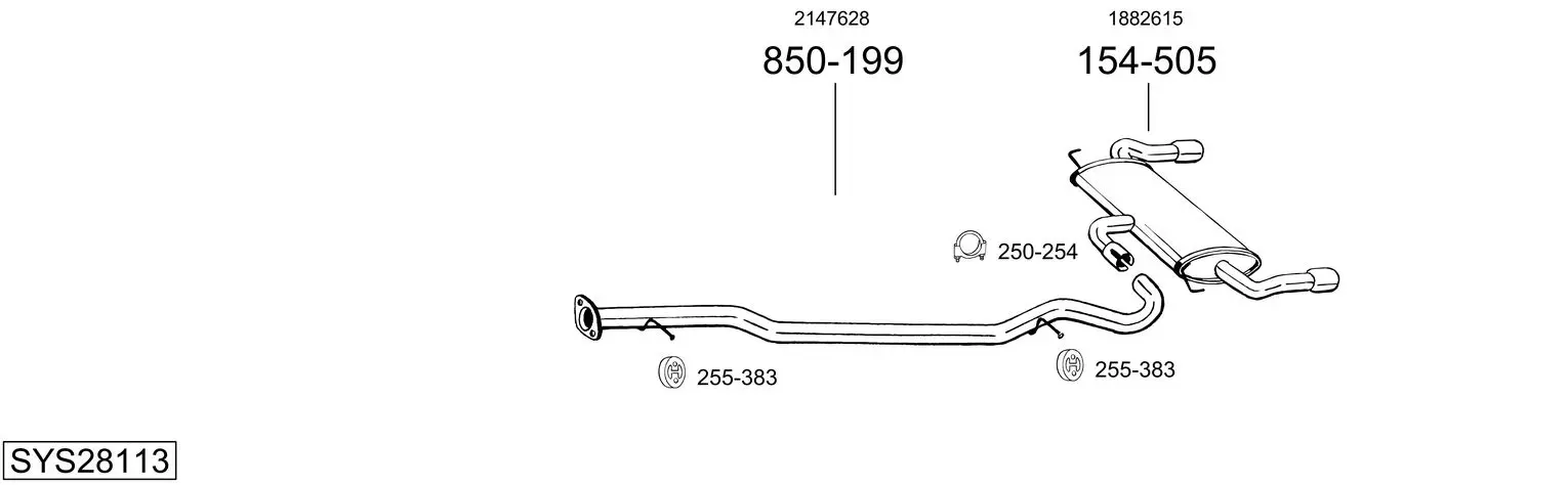 Изпускателна система BOSAL               