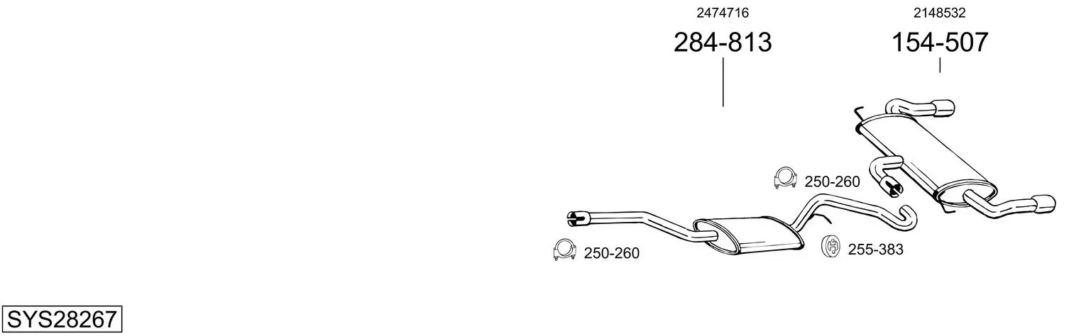 Изпускателна система BOSAL               