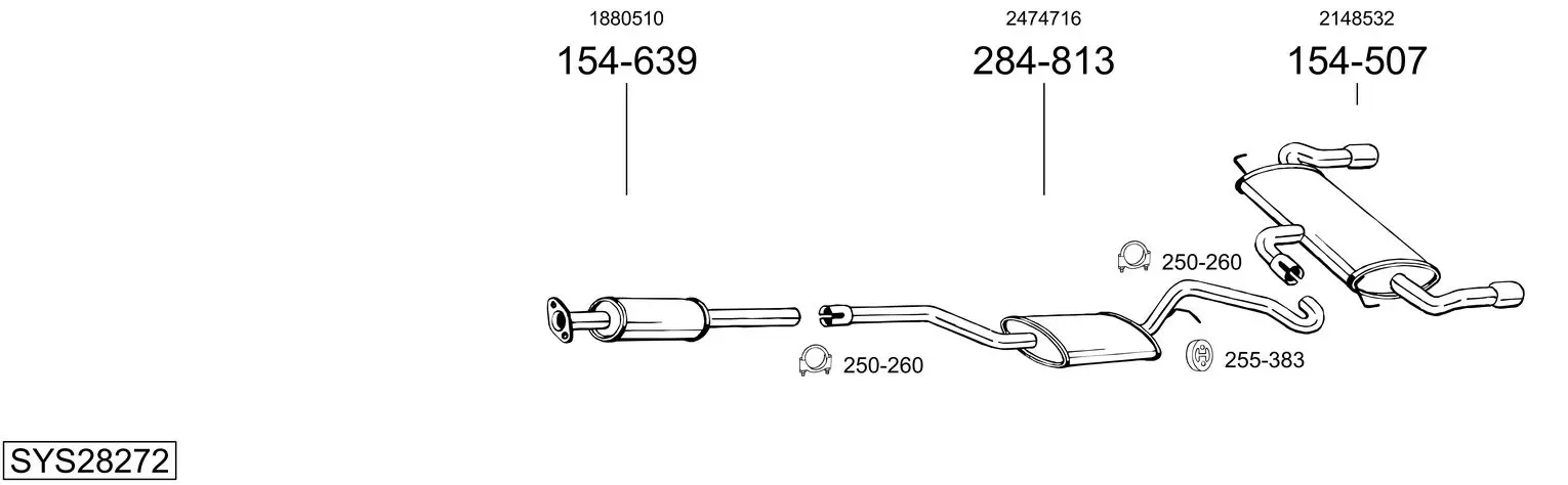 Изпускателна система BOSAL               