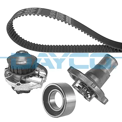 водна помпа- к-кт ангренажен ремък DAYCO               