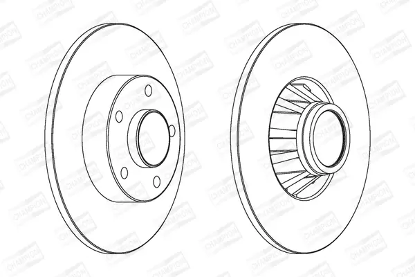 спирачен диск CHAMPION            