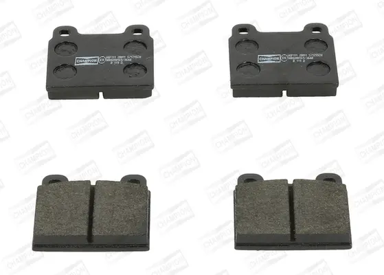 комплект спирачно феродо, дискови спирачки CHAMPION            