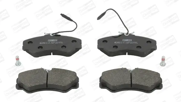 комплект спирачно феродо, дискови спирачки CHAMPION            