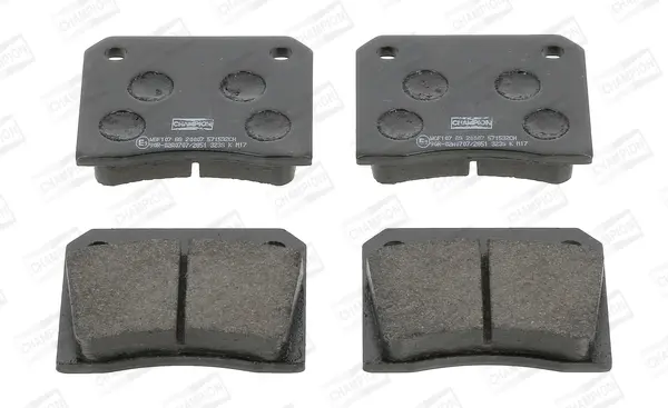 комплект спирачно феродо, дискови спирачки CHAMPION            