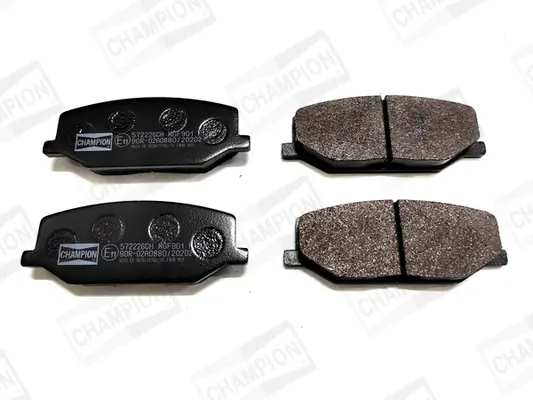 комплект спирачно феродо, дискови спирачки CHAMPION            