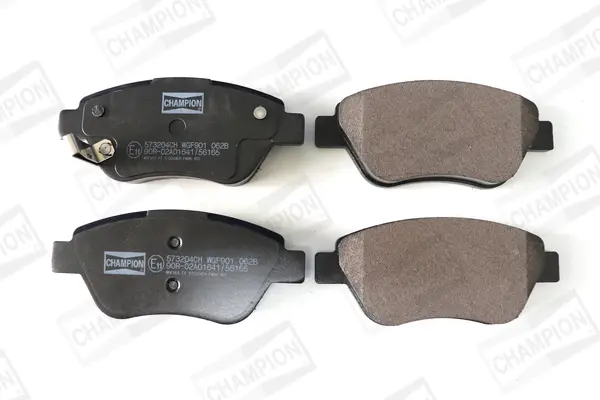 комплект спирачно феродо, дискови спирачки CHAMPION            