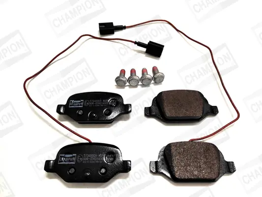 комплект спирачно феродо, дискови спирачки CHAMPION            