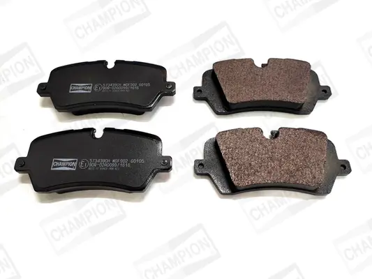 комплект спирачно феродо, дискови спирачки CHAMPION            